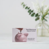 貯金箱Bront及び背部名刺 名刺 (スタンド正面)