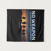 貴国に不利な武器を作れば聖書を読み上げることはできない タペストリー (正面(横))