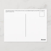 貴婦人とユニコーン、味 ポストカード (裏面)