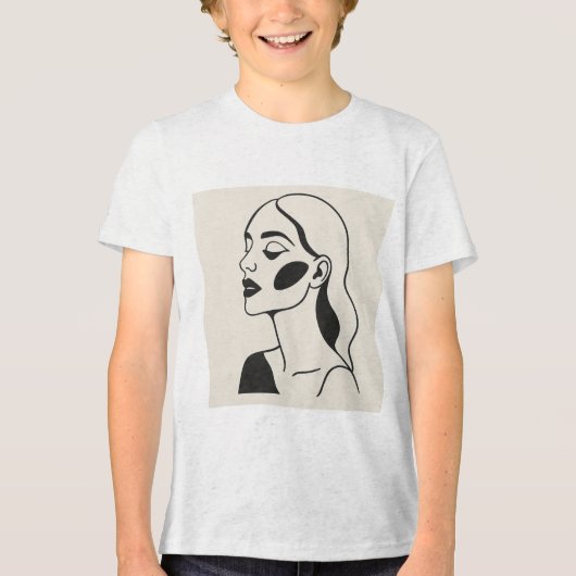 貴婦人のポートレート トライブレンドＴシャツ (正面)