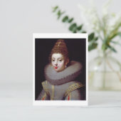 『貴婦人の肖像』(原題:Portrait of a Lady)、マルグリット・ド・ヴァロワと伝えられ ポストカード (スタンド正面)