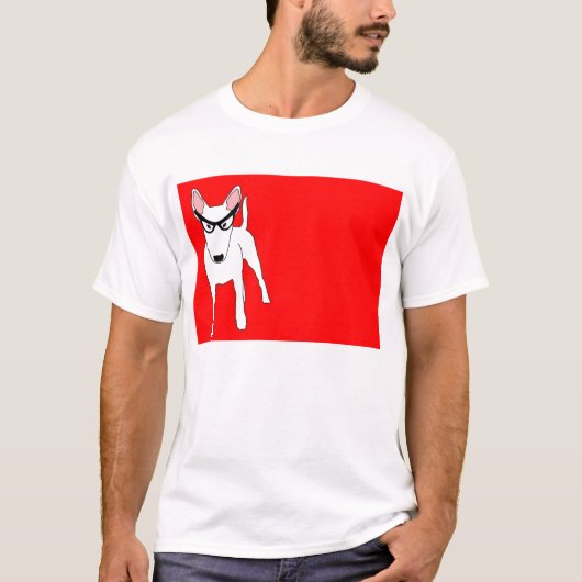 貴婦人のEdna Glassesブルテリア Tシャツ (正面)