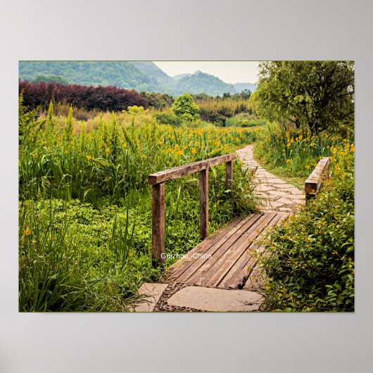 貴州省中国風光明媚な写真、 ポスター (正面)