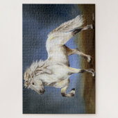 貴族がアイスランドの馬を獲得 ジグソーパズル (縦)