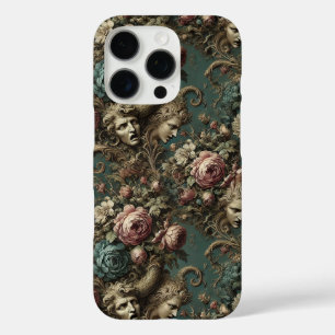 貴族のリータニー – ゴシック様式のフローラデザイン iPhone 16 PROケース
