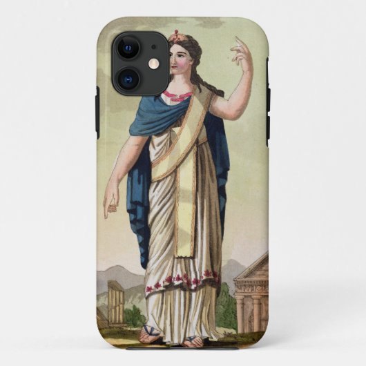 貴族の女性、「旧式なローマ」からの第26、engra Case-Mate iPhoneケース (裏面)