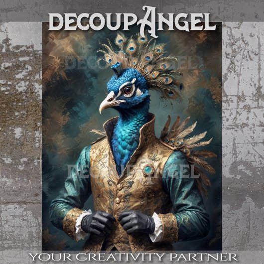 貴族の孔雀 – デコページ –  薄葉紙