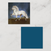 貴族アイスランド馬 スクエア名刺 (正面/裏面)