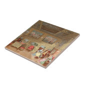 貴族バロック式のフランスのなインテリア・デザインの壁画 タイル (側面)