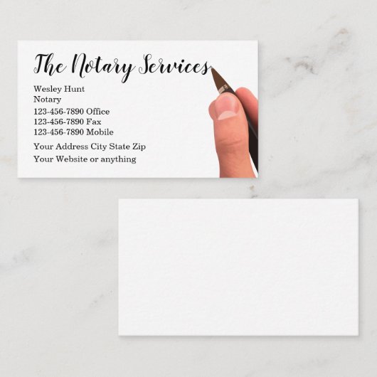 貴族公モダン証人 名刺 (正面/裏面)