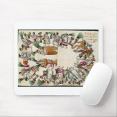 貴族踊りのアステカスタイル マウスパッド (マウス)