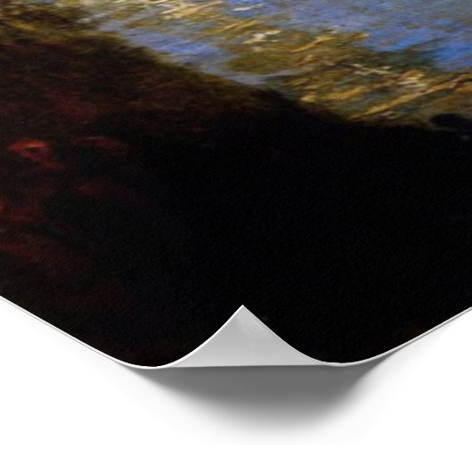 貴族院と下院の燃え盛り ポスター (角)