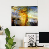 貴族院と下院の燃え盛り ポスター (ホームオフィス)