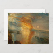 貴族院と下院の燃え盛り ポストカード (正面/裏面)