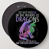 貴様の為に龍の事に干渉するな 缶バッジ (正面&裏面)