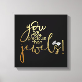 貴様は宝石大切より偉い キャンバスプリント