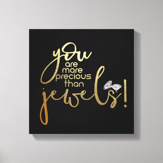 貴様は宝石大切より偉い キャンバスプリント (正面)