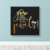 貴様は宝石大切より偉い キャンバスプリント (インサイチュ (ウッドフロア))