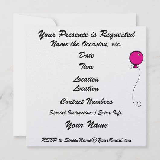 貴殿の臨席が要請された!- SRF 招待状 (裏面)