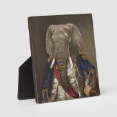 貴獣 – 象ダンディ象 フォトプラーク (正面)