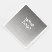 貴社のロゴとテキスト | ダークグレーオンブレ (コーナー)