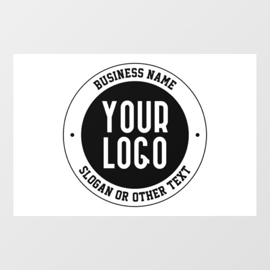 貴社のロゴまたはデザイン | 太い編集可能なテキスト ウィンドウサイン (シート)