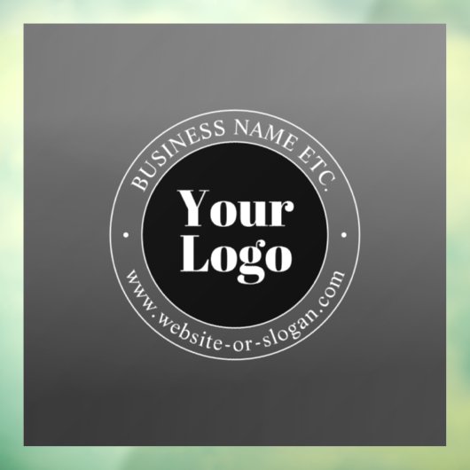 貴社のロゴまたはデザイン & 編集可能なテキスト ウィンドウサイン (シート3)