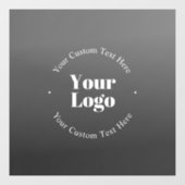 貴社のロゴまたはデザイン & 編集可能なテキスト ウィンドウサイン (シート)