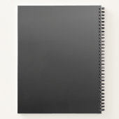 貴社のロゴまたはデザイン & 編集可能なテキスト ノートブック (裏面)