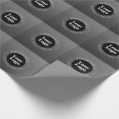 貴社のロゴまたはデザイン & 編集可能なテキスト ラッピングペーパー (角)