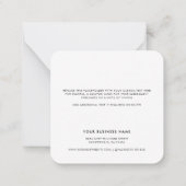 貴社のロゴスクリプト企業のに感謝 ノートカード (裏面)