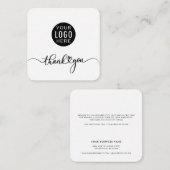 貴社のロゴスクリプト企業のに感謝 ノートカード (正面/裏面)