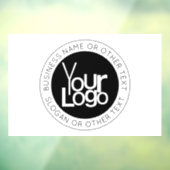 貴社のロゴマーク & 現代的でシンプルな編集可能なテキスト ウィンドウサイン (シート3)