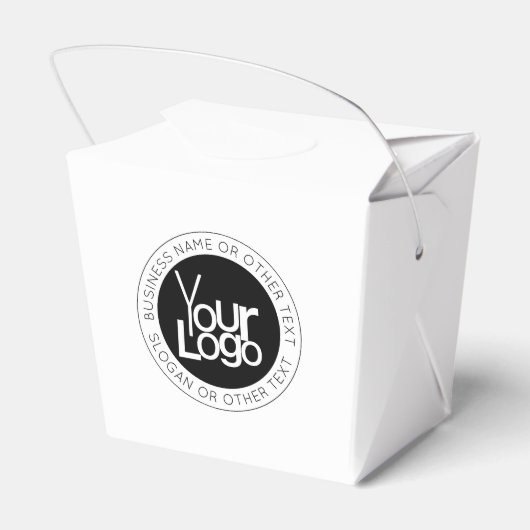貴社のロゴマーク & 現代的でシンプルな編集可能なテキスト フェイバーボックス (裏面サイド)