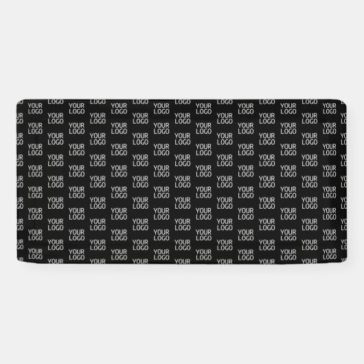 貴社のロゴ | おしゃれなハーフステップパターン 横断幕 (横)