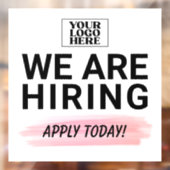 貴社のロゴ 私たちと一緒に働こう 今日応募しよう ビジネス ウィンドウサイン (シート2)