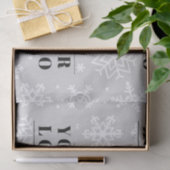貴社ブランドのクリスマススノーフレークマイロゴ 薄葉紙 (ギフト)