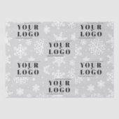 貴社ブランドのクリスマススノーフレークマイロゴ 薄葉紙 (正面)