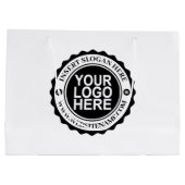 貴社ロゴ入り大型ギフトバッグ ラージペーパーバッグ (裏面)