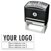 貴社ロゴ 大型 カスタム 返送先住所 セルフインキングスタンプ (インサイチュ)