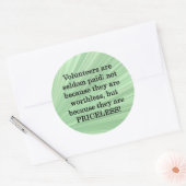 貴重なボランティア ラウンドシール (封筒)