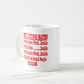 "貴重な入れ墨のスタジオ率" コーヒーマグカップ (正面左)