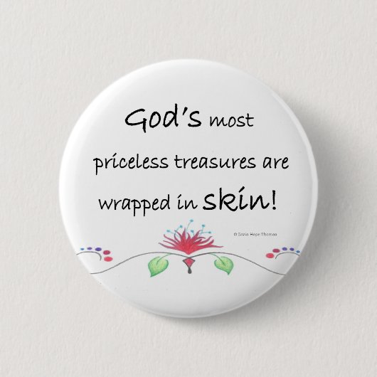 貴重な宝物 缶バッジ (正面)