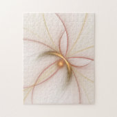 貴重な銅と金ゴールドの抽象芸術フラモダンクタルアート ジグソーパズル (縦)