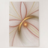 貴重な銅と金ゴールドの抽象芸術フラモダンクタルアート ジグソーパズル (縦)