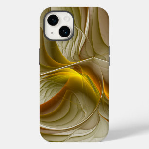 貴金属の色彩、抽象的なフラクタルアート Case-Mate iPhone 14ケース