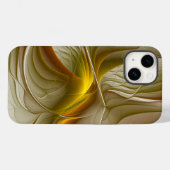 貴金属の色彩、抽象的なフラクタルアート Case-Mate iPhoneケース (裏面 (横))