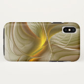 貴金属の色、抽象的なフラクタルアート Case-Mate iPhoneケース (裏面(横))