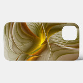 貴金属の色、抽象的なフラクタルアート Case-Mate iPhoneケース (裏面 (横))