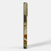 貴金属の色、抽象的なフラクタルアート iPhoneケース (右側面)
